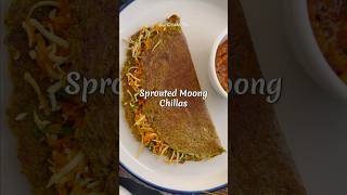 Sprouted Moong Chilla food recipe sproutedmoong sprouted chilla [upl. by Murdoch]