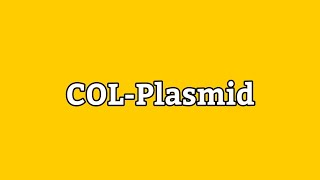 Col Plasmids  Functions of COL Plasmid  COLPlasmid  Types of Plasmid  UrduHindi Lecture [upl. by Heinrick998]