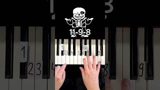 Megalovania Piano Tutorial shorts [upl. by Mcgaw648]