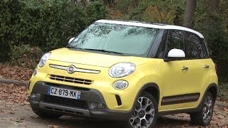 Essai Fiat 500L Trekking 16 Multijet 105 2013 [upl. by Nairde]