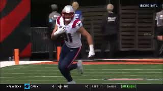 Austin Hooper  Week 1 Highlights  New England Patriots  Cincinnati Bengals  NFL 2024 [upl. by Zennie]