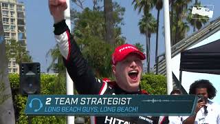 2022 RACE RADIOS  JOSEF NEWGARDEN WINS AT LONG BEACH [upl. by Broek]