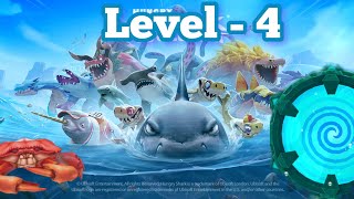 13 minutes HUNGRY SHARK EVOLUTION 🧬 LEVEL4 with Hammerhead Shark 🦈 Update [upl. by Tiffani]