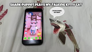 SB Movie Shark Puppet plays My Talking Kitty Cat [upl. by Ariane]