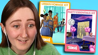 the sims 4 is getting TWO NEW PACKS urban homage  party essentials kit announcement [upl. by Cristy]