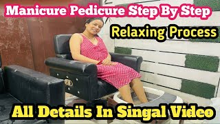 Manicure Pedicure Step By Step l My Skincare Monthly Routine l Amna Chauhan Ki Duniya l Skincare l [upl. by Brest617]