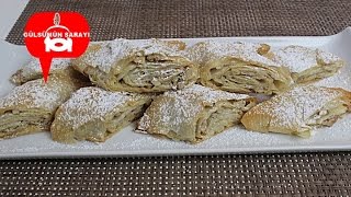 BAKLAVA YUFKASINDAN KURABIYE  KURABIYE TARIFI  TATLI  BÖREK  GÜLSÜMÜN SARAYI [upl. by Ahsoek250]