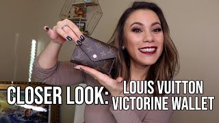 Louis Vuitton Victorine Wallet  CLOSER LOOK [upl. by Edik]