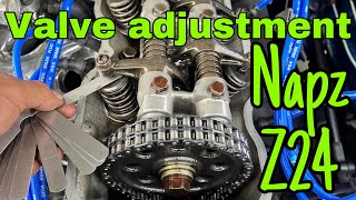 How to adjust valves Nissan z24 [upl. by Josias]