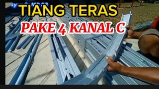 CARA MEMBUAT KANOPI TERAS MINIMALIS DARI BAJA RINGAN [upl. by Aseret]