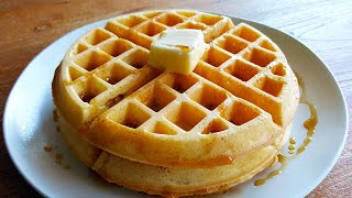 Crispy and Fluffy Waffles Recipe with Sweet Rice Flour [upl. by Rudd377]