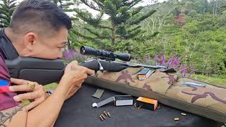 Sniper Firing with Long Norinco Cal 22 with Scope amp Silencer [upl. by Schreibman]