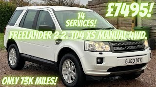 Freelander 2 22 TD4 XS Manual 4WD Only 73k miles 14 SERVICES [upl. by Ayidah]