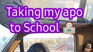 Taking my Gkid to here SchoolTESNESD  Boholanong Canadian Vlog [upl. by Livi]