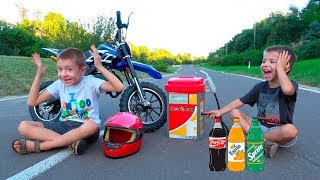 Kids Ride on Dirt Cross Bike \ Childrens Power Wheels Toy \ Kidsococo Club Family Fun [upl. by Sev]