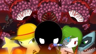 Stickmen vs Wall of Flesh  Terraria Animation [upl. by Ennaitak]