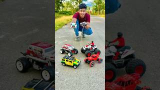 Rc quad vs rc monster car and Hummer car [upl. by Cassey]