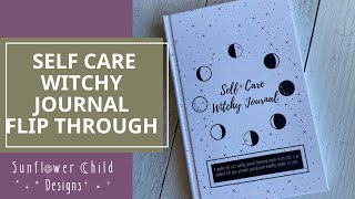 Self Care Witchy Journal Flip Through Hardbound Planner and Journal [upl. by Asiole950]