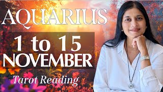 AQUARIUS Tarot reading from 1st to 15th November2024 [upl. by Aurie]