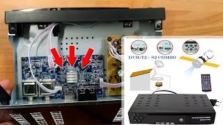 Combo DVB T2  S2 HD Satellite TV Receiver  Unboxing amp disassembly  Тюнер Т2  S2 HD Combo [upl. by Fiann]