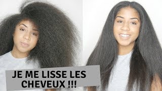 COMMENT LISSER PARFAITEMENT SES CHEVEUX BOUCLESFRISES OU CREPUS [upl. by Bernarr741]