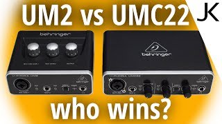 Behringer UM2 vs UMC22  Which one is right for you [upl. by Idoc]