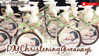 DIY Simple Christening Giveaways  Affordable Baptism Souvenirs  How to Make Baptism Giveaways [upl. by Rysler]