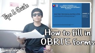 How to fill in OBRTE forms  Becoming a ETR [upl. by Adnawed200]