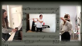 LOEILLET  E MINOR TRIO SONATA FOR 2 FLUTES AND PIANO [upl. by Trebo856]