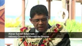 Fijian Attorney General Aiyaz SayedKhaiyum Signs Agreement Contract for Resorts [upl. by Arocet]