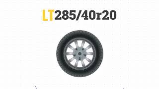 Tire Size 28540r20 in inches [upl. by Robbert126]