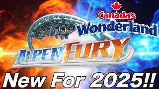 NEW For 2025 Canadas Wonderland Roller Coaster AlpenFury POV and Off Ride Animation [upl. by Bucella]