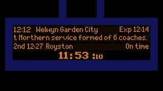 Announcement Emulation  1212 to Welwyn Garden City at Hatfield [upl. by Gae]