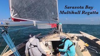 WIN 2024 Sarasota Bay Multihull Regatta Day 1 Race 2 [upl. by Jelene]