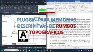 Lisp para MEMORIAS DESCRIPTIVAS de RUMBOS TOPOGRÁFICOS Versión 1 [upl. by Sonstrom]