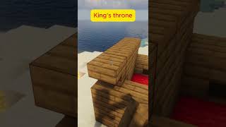 Kings throne Minecraft Building Ideas [upl. by Atinaw520]