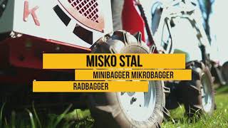 Minibagger Mikrobagger Radbagger  Misko Stal [upl. by Gnoud874]