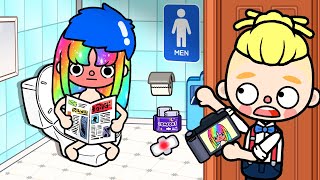 I Hid In The Toilet But My Bestfriend Discover My Secret 😍🦄 Sad Story I Toca Life Story I Toca Boca [upl. by Town889]