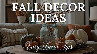 Affordable Fall Decorating Ideas 2024  Cozy Autumn Home on a Budget [upl. by Ahsek23]