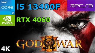 God of War 3  RPCS3  i5 13400F  RTX 4060  4K [upl. by Gilemette463]