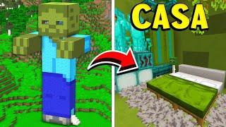 COME FARE LA CASA DELLO ZOMBIE SU MINECRAFT [upl. by Llerrit]