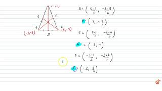 Find the equations of the medians of a triangle the co ordinates of whose vertices are 1 6 [upl. by Atinav645]