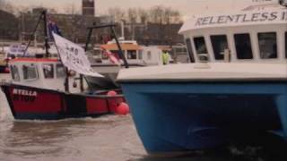 Hughs Fish Fight Sails up the Thames [upl. by Howie]