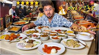 Trying UNLIMITED Luxury Food Buffet  Street Food India  Best Veg Food [upl. by Celestine447]