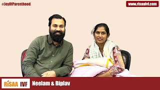 Neelam and Biplavs Emotional Journey to Parenthood  IVF Success Story at RiSAA IVF Centre Delhi [upl. by Nosdivad598]