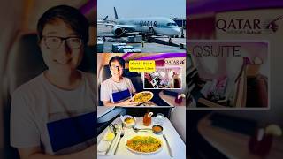 World’s BEST business class Qatar Qsuite A3501000 Cairo to Doha qatarairways qsuite [upl. by Hcirdla]