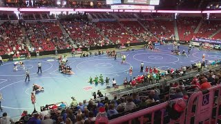 IHSAA State Wrestling 2A Semis 2162024 [upl. by Epotimet]