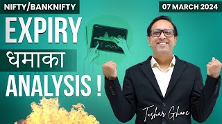 Nifty Prediction amp Bank Nifty Analysis for Thursday  07 March 2024 nifty banknifty [upl. by Tengler]