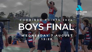 Auckland Netball Combined Points Tournament 2024  Boys Final [upl. by Erick]