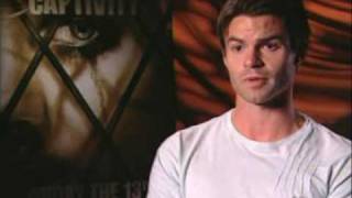 Daniel Gillies talks Captivity amp Elisha Cuthbert [upl. by Ahsikrats]